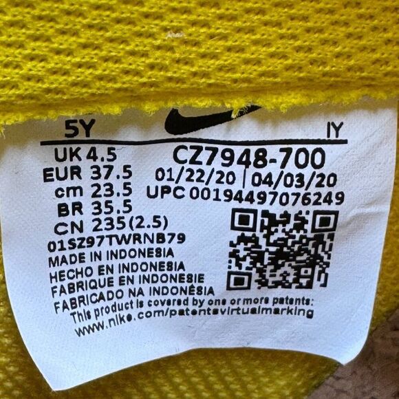 Nike Air Force 1 Low GS 'Yellow Gum' - Picture 9 of 11